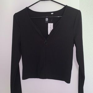 Me To We Deep V Long Sleeve Shirt